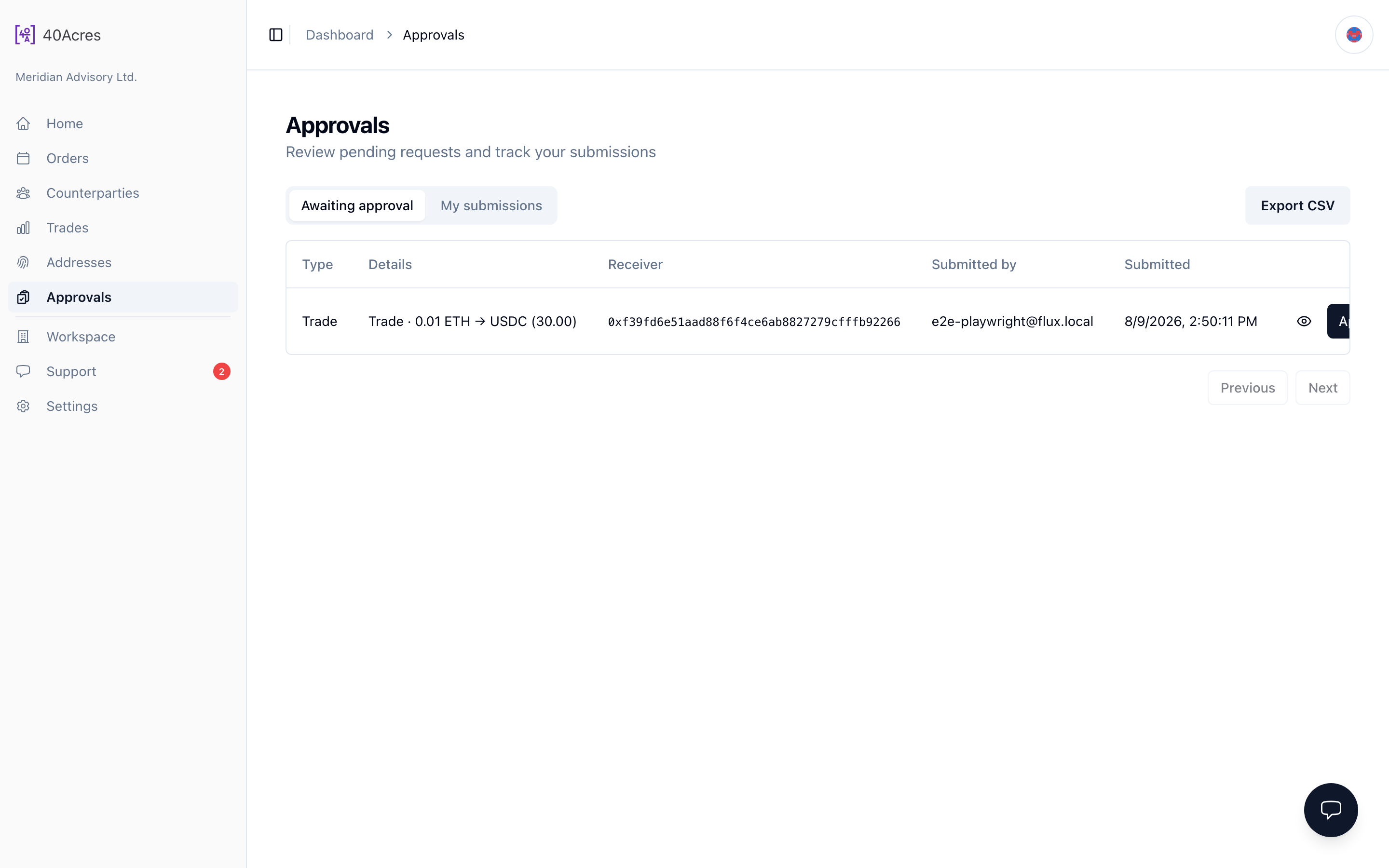 Approvals — /dashboard/approvals